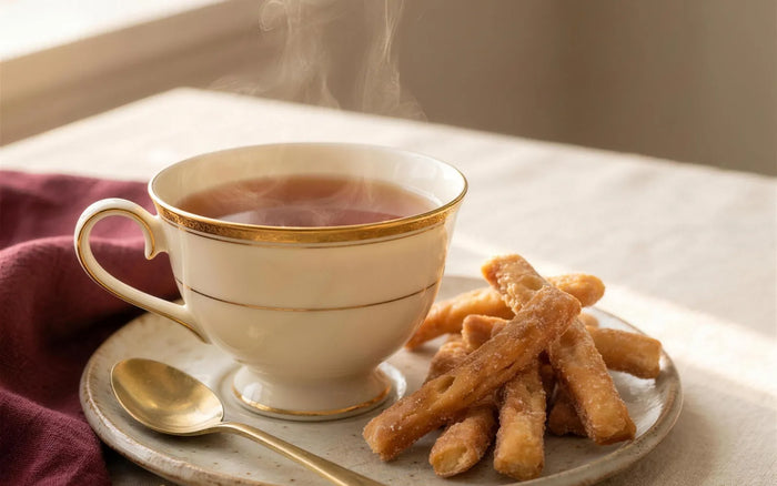 Discover hub card — Tea & Kurma: Earl Grey with Gingermon Kurma sticks